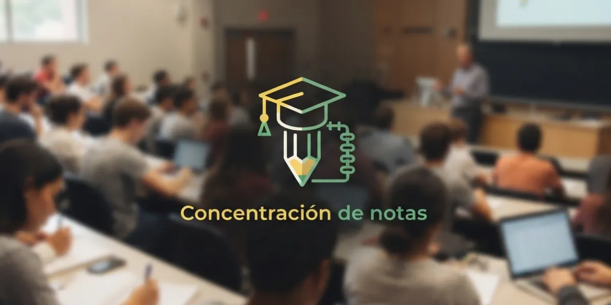 Concentración de notas