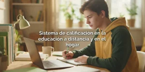 Sistema de calificación en la educación a distancia y en el hogar