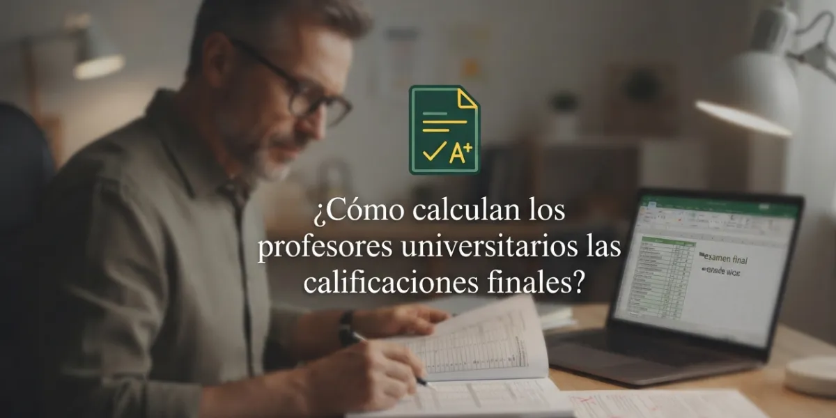 ¿Cómo calculan los profesores universitarios las calificaciones finales